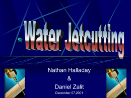 Water Jetcutting