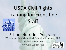 Civil Rights Training for Frontline Staff