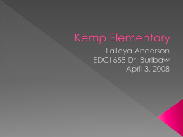 Kemp Elementary - Texas A&M University