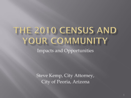 The 2010 census and your community