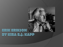 Erik Eriksonby Kira E.J. Kapp