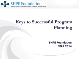 Keys to Successful Program
