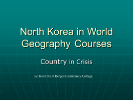 North Korea in World Geography