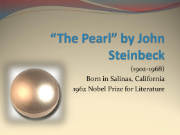 The Pearl” by John Steinbeck - English Language Arts
