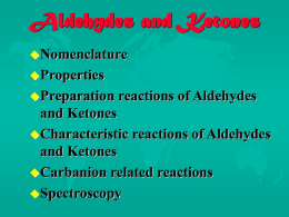 Preparation of Aldehydes/Ketones