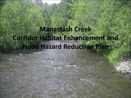 Manastash Creek Corridor Habitat Enhancement and Flood
