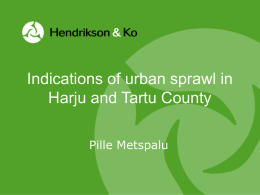 Urban sprawl in Harju County