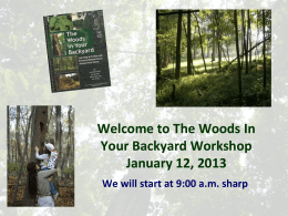 Silviculture 101 - University of Maryland, College Park