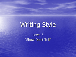 Writing Style