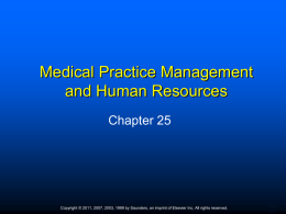 Chapter Twenty- Four Medical Practice Management and Human