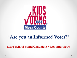 Kids Voting Mesa County