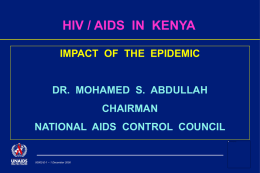 Adults and children estimated to be living with HIV/AIDS