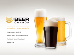 The Industry Bottle in Canada - Master Brewers Association