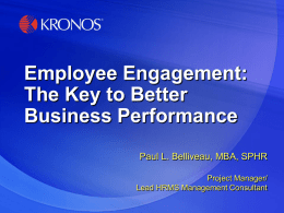 Employee Engagement: Key to Better Business Performance