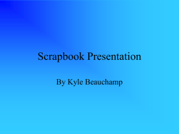 Scrapbook Presentation - Columbus State University