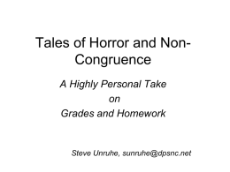 Tales of Horror and Non