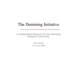 The deMining Initiative