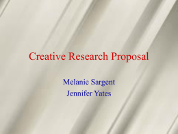 Creative Research Proposal