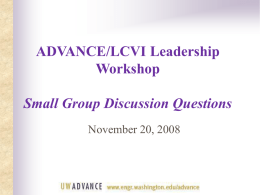 ADVANCE/LCVI Leadership Team Meeting