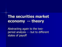 The securities market economy -