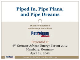 African Pipeline Update