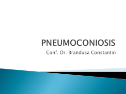 PNEUMOCONIOSIS - UMF IASI 2015