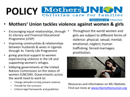 Mothers’ Union Diocesan Council June 2013
