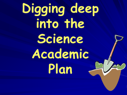 Preschool PowerPoint - Elementary Science Academic Plan