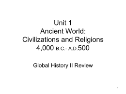 Global History II Review