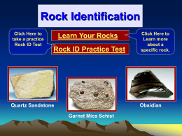 Rock ID Review - Sun Prairie Area School District Learning