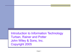 Part Ι - Center For Information Management, Integration