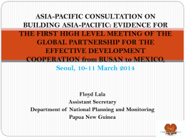ASIA-PACIFIC CONSULTATION ON BUILDING ASIA