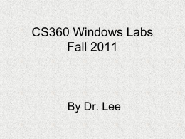 CS315 Lab 1 (Access Project 1)