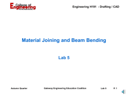 Material Choices and Beam Bending
