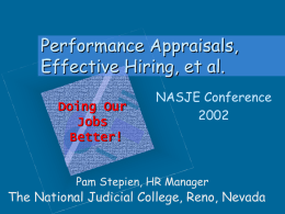 Performance Appraisals and