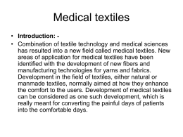 Medical textiles - Government Polytechnic, Nagpur