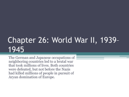 Chapter 26: World War II, 1939–1945