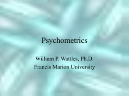 Psychometrics