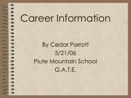 Career Information