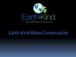 Earth-Kind Water Conservation
