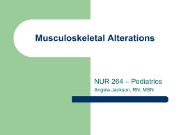 Musculoskeletal Alterations