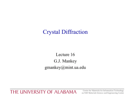 Lecture 16 - The University of Alabama