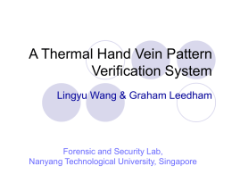 A Thermal Hand Vein Pattern Verification System