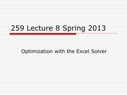 Excel Definitions - Ball State University