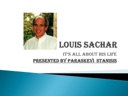 Louis Sachar - City University of New York