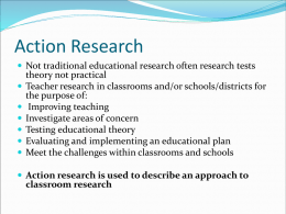 Action Research - Central Connecticut State University