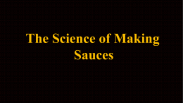 Sauces - U3A Site Builder Home Page