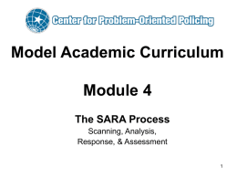 Module 4 – The SARA Model - Center for Problem
