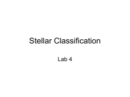 Stellar Classification - Solar Physics and Space Weather