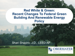 Green Building And The Law